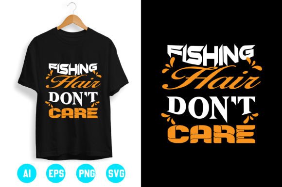 A Fishing T-Shirt Design Ready for Crafting & Graphics