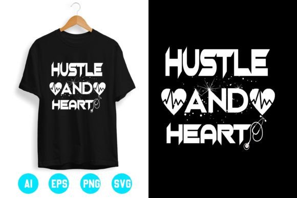 A Heart T-shirt Design Graphics Asset for Authentic Branding