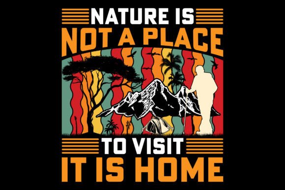 A Vintage Hiking Graphic for Local Brand Identity