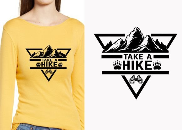 A Vintage Mountain Adventure T-Shirt Design for Print & Graphics