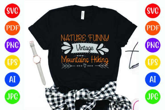 A Vintage Mountain Design Perfect for T-Shirt Graphics