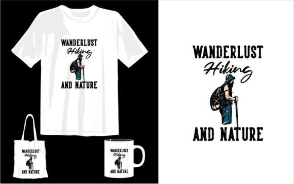 Adventure Nature Hiking T-Shirt Design: A Versatile Graphics Asset