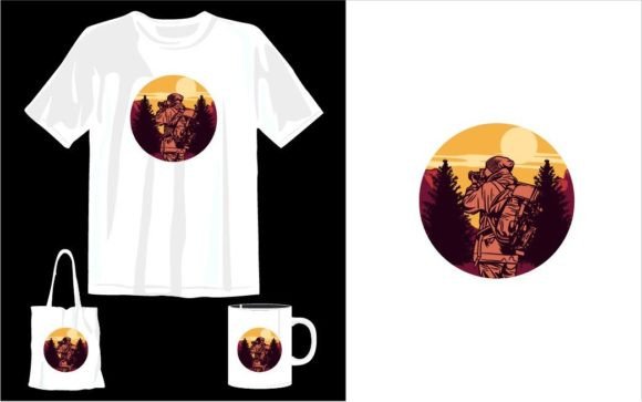 Camera Nature Photography T-shirt Design for Graphics