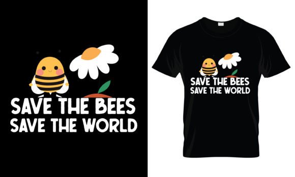 Crafting with the Save the Bees Save the World Graphic for Print Templates