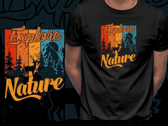 Explore Nature Camping T-Shirt Design