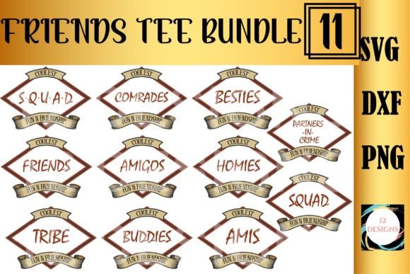 Friends SVG Bundle for Creative T-Shirt Designs