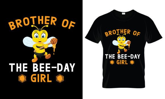 Graphics for a Bee-Themed Print Template Project