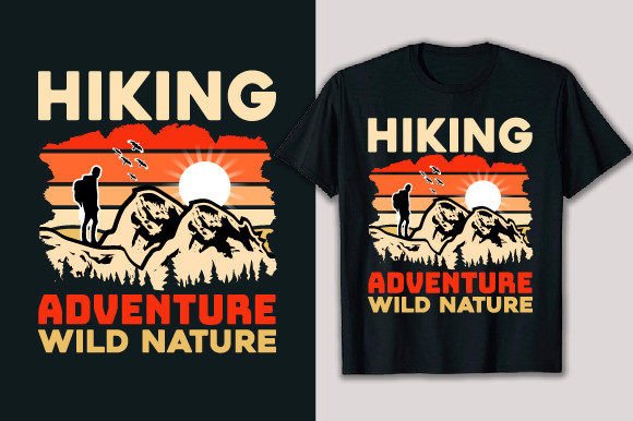 Hiking Adventure Wild Nature T-shirt: A Graphics Gem for T-Shirt Designs