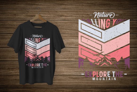 Mountain T-shirt Nature Calling You: A Perfect Graphic for Local Brands
