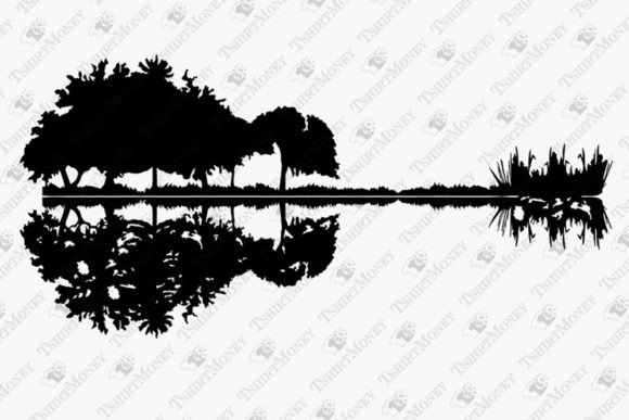 Nature Guitar Music Lover Graphics for T-Shirt Designs