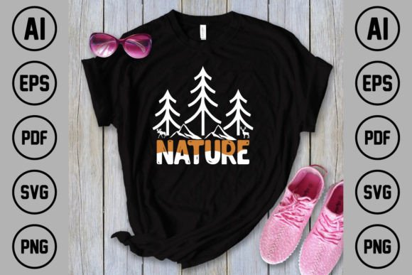 Nature T-Shirt Design 06: A Vintage Typography Gem