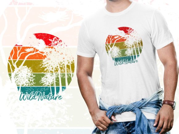 Wild Nature T-Shirt: Perfect for Graphics & Print Templates