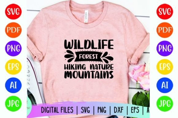 Wildlife Forest Hiking: Perfect for T-Shirt Designs and Graphics